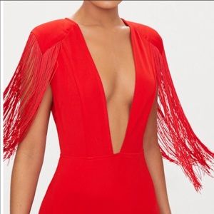 COPY - RED FRINGE DRESS
